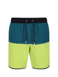 Mens Benicio Swim Shorts - Bright Kiwi/Pacific Green
