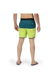 Mens Benicio Swim Shorts - Bright Kiwi/Pacific Green