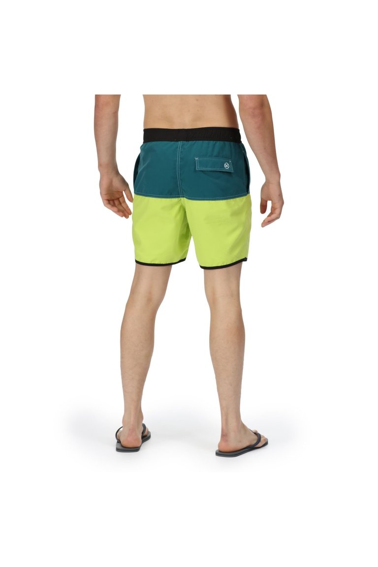 Mens Benicio Swim Shorts - Bright Kiwi/Pacific Green