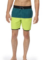 Mens Benicio Swim Shorts - Bright Kiwi/Pacific Green - Bright Kiwi/Pacific Green