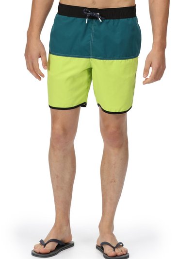 Regatta Mens Benicio Swim Shorts - Bright Kiwi/Pacific Green product