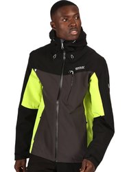 Mens Birchdale Waterproof Hooded Jacket - Ash/Black - Ash/Black