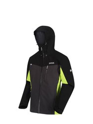 Mens Birchdale Waterproof Hooded Jacket - Ash/Black