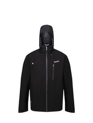 Mens Birchdale Waterproof Hooded Jacket - Black/Magnet - Black/Magnet