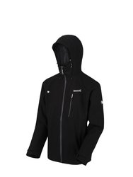 Mens Birchdale Waterproof Hooded Jacket - Black/Magnet
