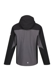 Mens Birchdale Waterproof Hooded Jacket - Dark Grey/Black