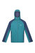 Mens Britedale Colour Block Waterproof Jacket - Pacific Green/Admiral Blue - Pacific Green/Admiral Blue