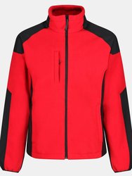 Mens Broadstone Full Zip Fleece Jacket - Classic Red