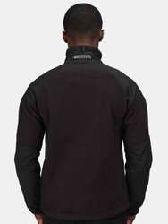 Mens Broadstone Showerproof Fleece Jacket - Black