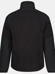 Mens Broadstone Showerproof Fleece Jacket - Black