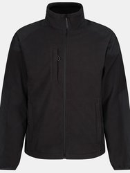 Mens Broadstone Showerproof Fleece Jacket - Black