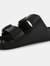 Mens Brooklyn Dual Straps Sandals - Black