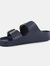 Mens Brooklyn Dual Straps Sandals - Dark Denim