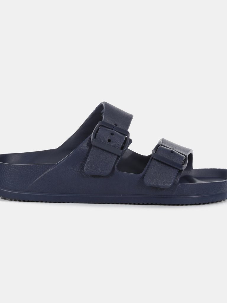 Mens Brooklyn Dual Straps Sandals - Dark Denim - Dark Denim