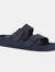 Mens Brooklyn Dual Straps Sandals - Dark Denim