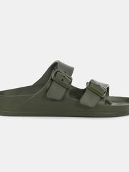 Mens Brooklyn Dual Straps Sandals - Dark Khaki - Dark Khaki