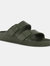 Mens Brooklyn Dual Straps Sandals - Dark Khaki