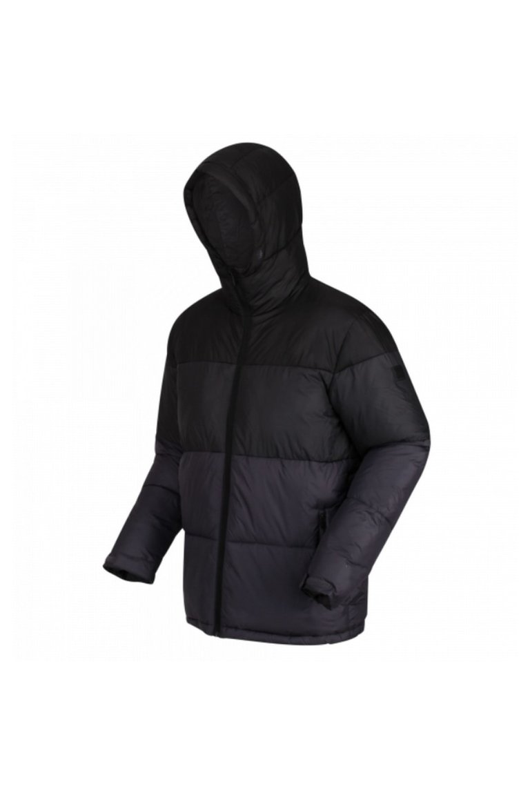 Mens Carnan Padded Jacket - Black/Ash - Black/Ash