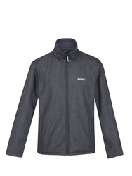 Mens Cera V Wind Resistant Soft Shell Jacket - Grey Marl Marl