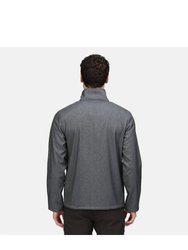 Mens Cera V Wind Resistant Soft Shell Jacket - Grey Marl Marl