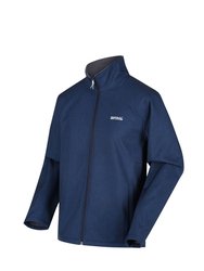 Mens Cera V Wind Resistant Soft Shell Jacket - Navy Marl