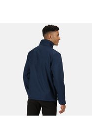 Mens Cera V Wind Resistant Soft Shell Jacket - Navy Marl