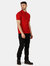 Mens Classic 65/35 Short Sleeve Polo Shirt - Classic Red