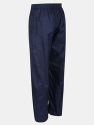 Mens Classic Pack It Waterproof Overtrousers - Navy