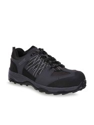 Mens Clayton Safety Trainers Shoes - Black/Briar - Black/Briar