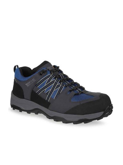 Regatta Mens Clayton Safety Trainers Shoes - Oxford Blue/Briar product