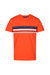 Mens Cline VI Striped Cotton T-Shirt - Magma Orange