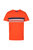 Mens Cline VI Striped Cotton T-Shirt - Magma Orange