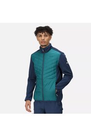 Mens Clumber III Insulated Hybrid Jacket - Pacific Green/Admiral Blue