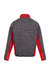 Mens Coladane IV Full Zip Fleece Jacket - Dark Grey/Chinese Red