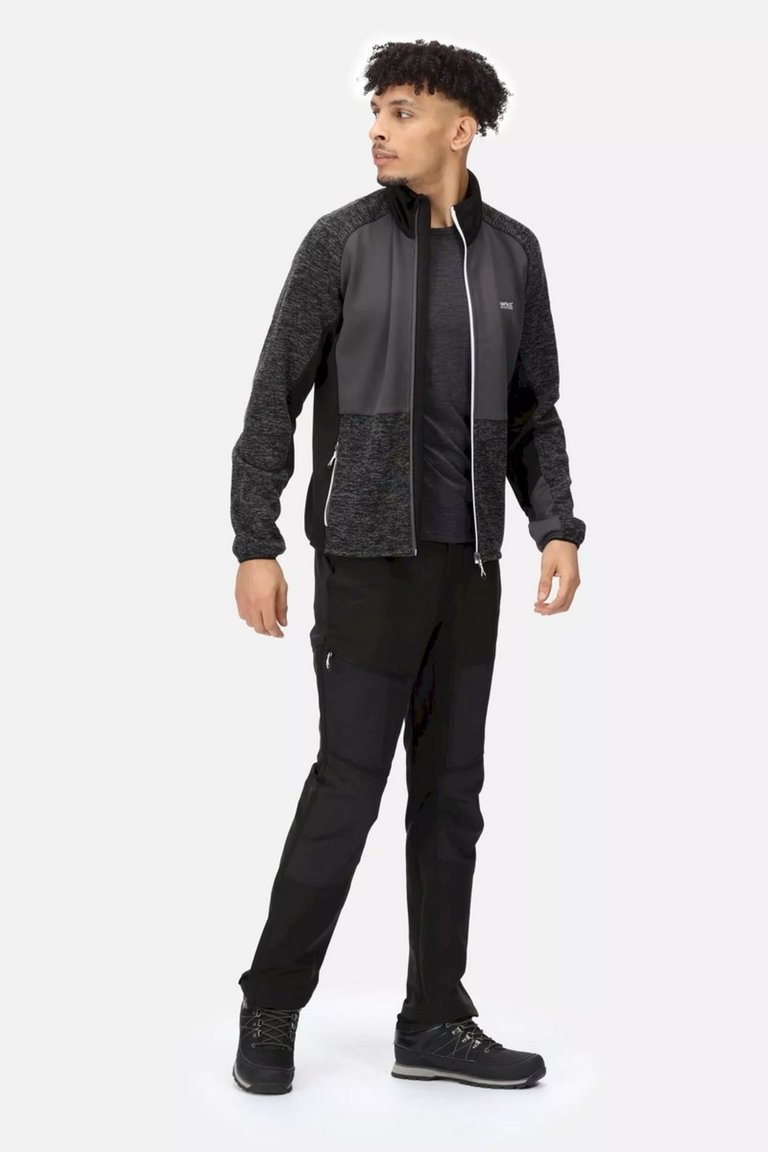 Mens Coladane IV Full Zip Fleece Jacket - Black/Dark Grey