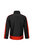 Mens Contrast 3 Layer Softshell Full Zip Jacket - Black/Classic Red