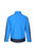Mens Contrast 3 Layer Softshell Full Zip Jacket - Light Blue/Black Blue