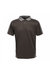 Mens Contrast Coolweave Polo Shirt - Black/Seal Gray