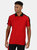 Mens Contrast Coolweave Polo Shirt - Classic Red/Black - Classic Red/Black