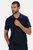 Mens Contrast Coolweave Polo Shirt - Navy/New Royal