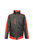 Mens Contrast Full Zip Jacket - Graphite Black/Raspberry Red