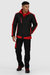 Mens Contrast Full Zip Jacket - Graphite Black/Raspberry Red - Graphite Black/Raspberry Red