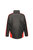Mens Contrast Full Zip Jacket - Graphite Black/Raspberry Red