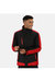 Mens Contrast Full Zip Jacket - Graphite Black/Raspberry Red