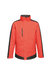 Mens Contrast Full Zip Jacket - Raspberry Red/Graphite Black