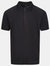 Mens Coolweave Short Sleeve Polo Shirt - Black