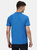 Mens Coolweave Short Sleeve Polo Shirt - Oxford Blue