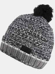 Mens Davion V Knitted Beanie - Black - Black