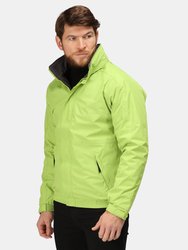 Mens Dover Waterproof Windproof Jacket - Key Lime/ Seal - Key Lime/ Seal