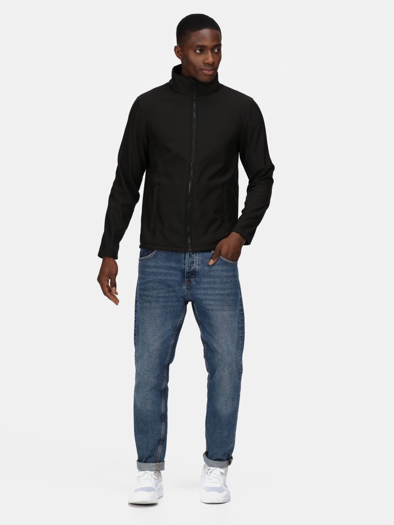 Mens Eco Ablaze Soft Shell Jacket - Black - Black